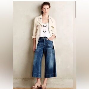 Citizens of Humanity wide leg crop jeans size 28